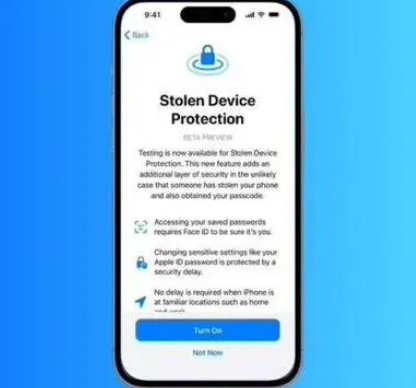 玉泉街道苹果授权维修店分享被盗设备保护功能开启方法 