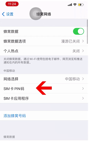 玉泉街道苹果14维修网分享如何给iPhone14的SIM卡设置密码 