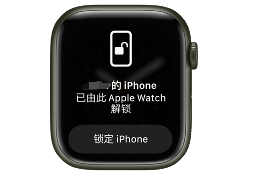 玉泉街道苹果手机维修分享用 AppleWatch 解锁配备面容 ID 的 iPhone方法 