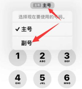 玉泉街道苹果14维修店分享iPhone 14 Pro Max使用副卡打电话的方法 